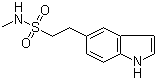 结构式 CAS# 98623-50-8, N-甲基-1H-吲哚-5-乙基磺酰胺