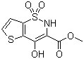 Methyl 4-hydroxy-2H-thieno[2,3-e][1,2]thiazine-3-carboxylate 1,1-dioxide molecular structure (CAS 98827-44-2)