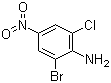 2-Bromo-6-chloro-4-nitroaniline molecular structure (CAS 99-29-6)