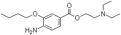 结构式 CAS# 99-43-4, 丁氧卡因; 奥布卡因; 丁氧普鲁卡因; 4-氨基-3-丁氧基苯甲酸二乙基氨基乙基酯
