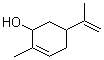 结构式 CAS# 99-48-9, 香芹醇; 2-甲基-5-(1-甲基乙烯基)-2-环己烯-1-醇