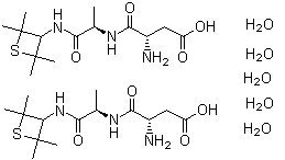 structure of CAS# 99016-42-9, Alitame hydrate