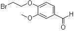 结构式 CAS# 99070-23-2, 4-(2-溴乙氧基)-3-甲氧基苯甲醛