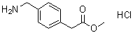 4-(Aminomethyl)benzeneacetic acid methyl ester hydrochloride molecular structure (CAS 99075-25-9)
