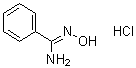 结构式 CAS# 99277-23-3, [C(Z)]-N'-羟基苯甲脒单盐酸盐