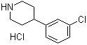 结构式 CAS# 99329-70-1, 4-(3-氯苯基)哌啶盐酸盐