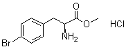 结构式 CAS# 99359-32-7, 4-溴-L-苯丙氨酸甲酯盐酸盐