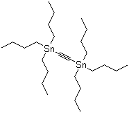 双(三丁基锡烷基)乙炔分子结构 (CAS 994-71-8)