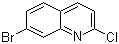 structure of CAS# 99455-15-9, 7-Bromo-2-chloroquinoline