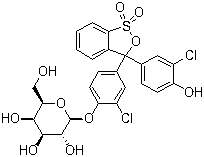 结构式 CAS# 99792-79-7, 氯苯酚红-beta-D-吡喃半乳糖苷