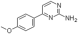 结构式 CAS# 99844-02-7, 2-氨基-4-(4-甲氧基苯基)嘧啶