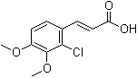 2-Chloro-3,4-dimethoxy-cinnamic acid molecular structure (CAS 99854-17-8)